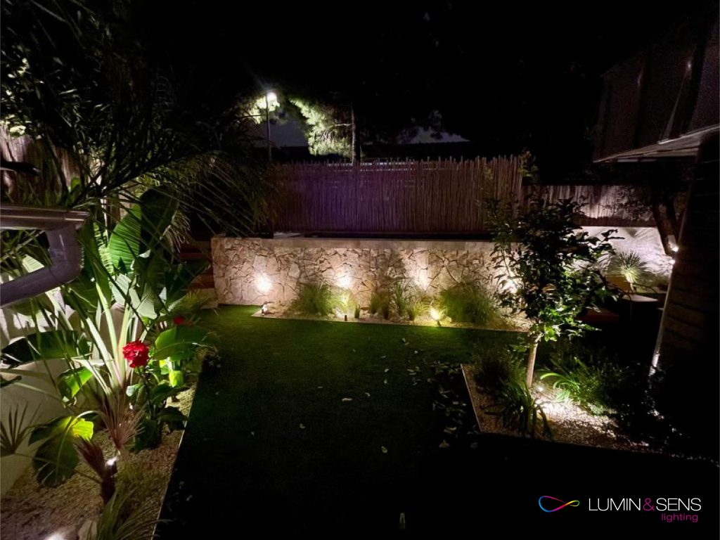 Installation éclairage extérieur paysagiste marseille et Lumin sens